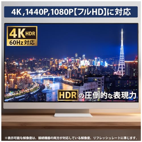 KC SECURITY 1.5m HDMIケーブル 4K HDR対応 プレミアムハイスピード Ver2.0 PC テレビ パソコン ゲーム機などに 標準HDMI 丈夫なナイロンメッシュ ケーブル アルミコネクター KC-12845 の商品画像 3