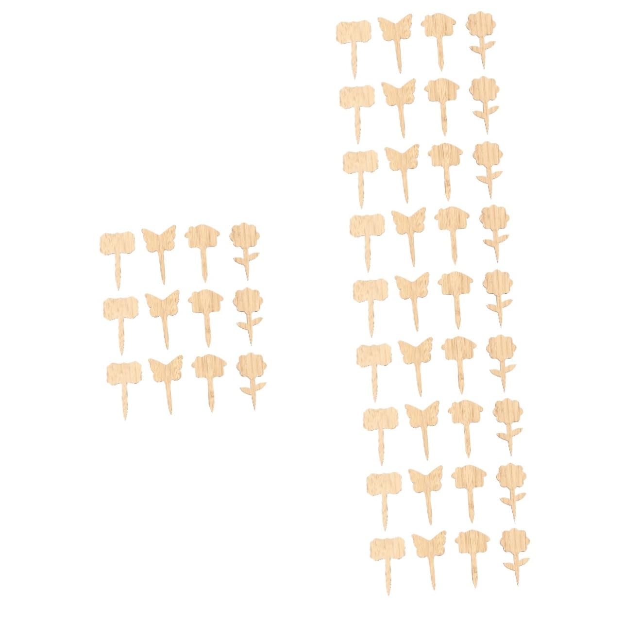 BESPORTBLE Lot De 4 Étiquettes Pour Plantes De Pépinière Étiquettes Naturelles Faciles À Installer Pour La Décoration De Jardin 40 Pièces X 4
