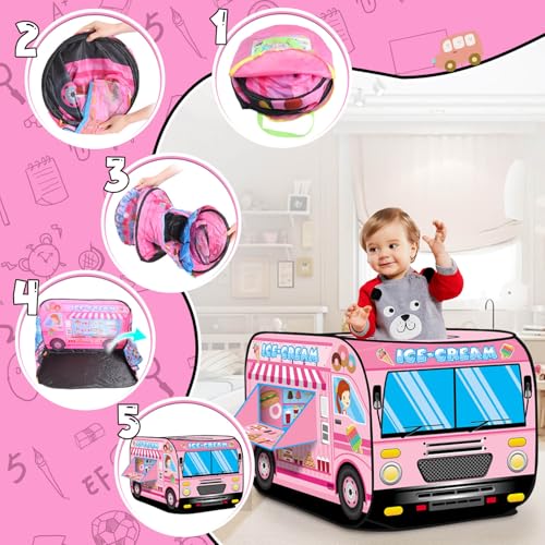 image for Britik Pop up Play Tent for Kids Aged 3-5 Years Old Boys and Girls : I