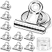 iNeego Magnete für magnettafel, 10 Stück Magnetclips Set, Whiteboard Magnete Clips, Büroklammern, Wandmagnet Clips, Clips Magnet für Kühlschrank, Starke Magnet Clips für Tasche, Papier