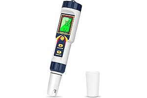 pH and EC Tester, 4-in-1 Digital pH Meter for Hydroponics