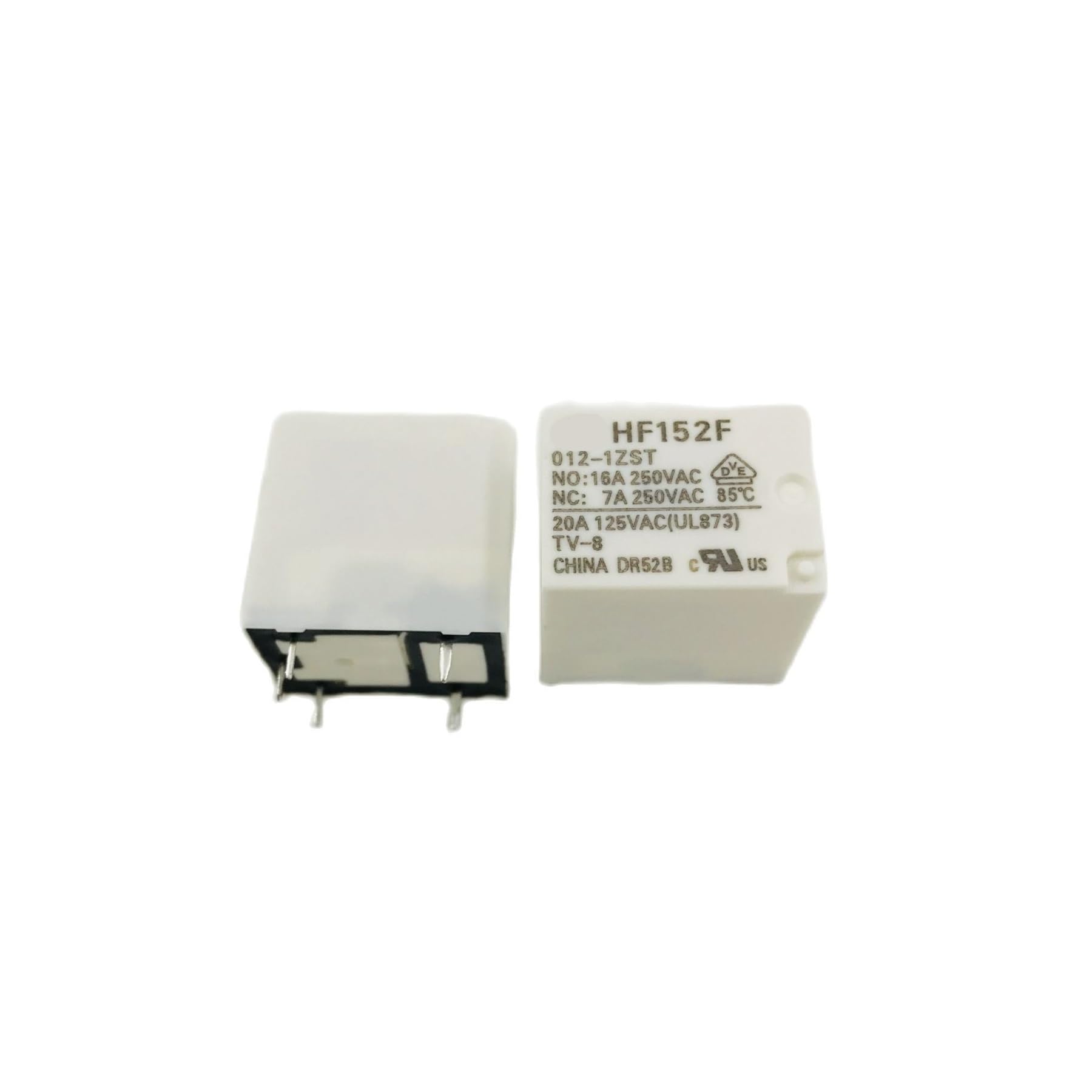 Relé HF152F-T 024-1ZST de 5 pines y 24VDC para sustitución de componentes en microondas