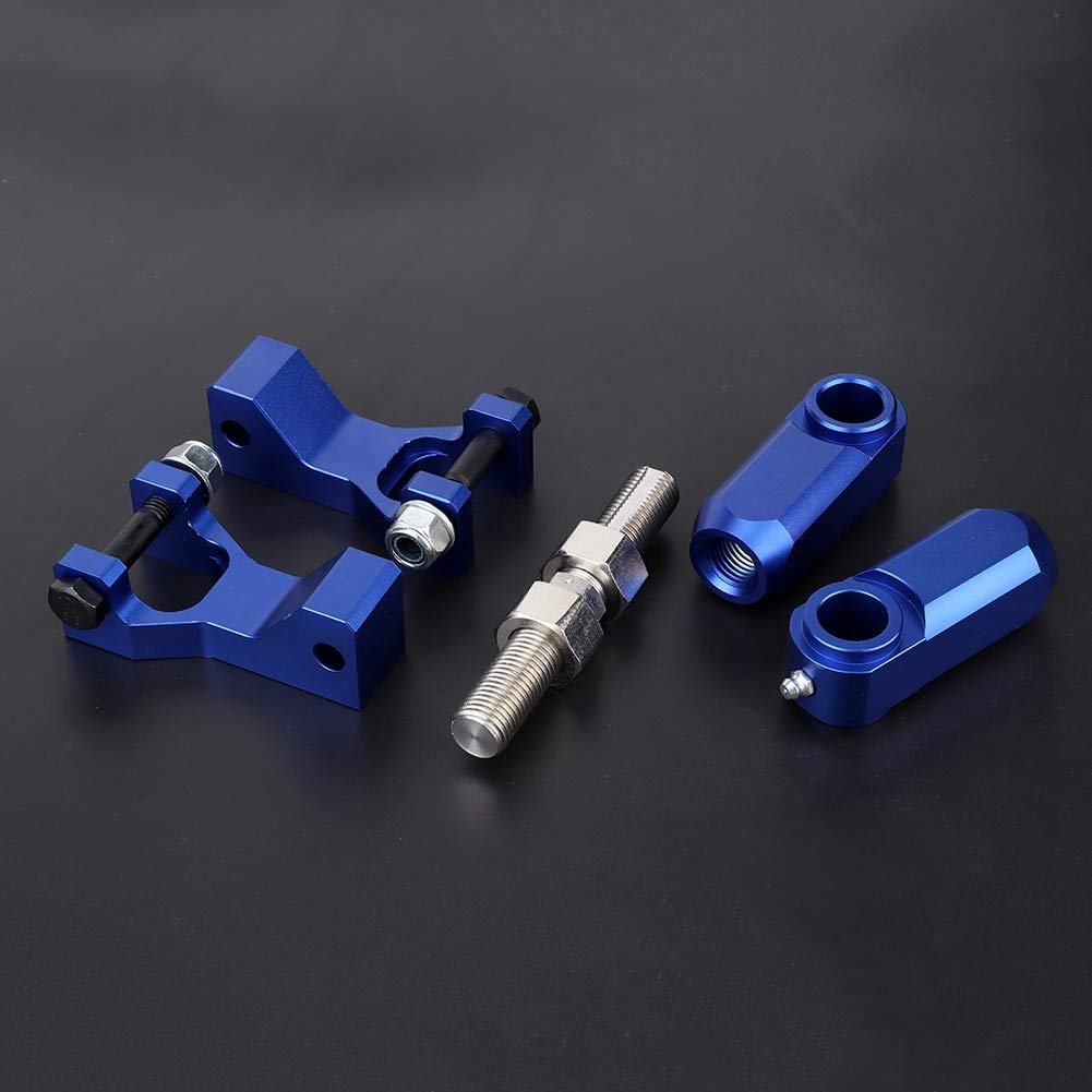KIMISS Kit de Descenso Trasero Delantero, Frenado y Suspensión ATV, Kit de Descenso Trasero Delantero Ajustable ATV Compatible con Raptor 350 660 700Blue (Azul)