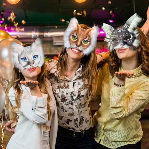 Masque de chat vierge à peindre pour créer un déguisement sur mesure