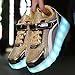 Fashion Boys and Girls' Roller Skating Shoes - Cool Premium Skateboarding Shoes with Retractable Wheels - Rechargeable USB2 Wheels 16LED Sports Shoes Gold