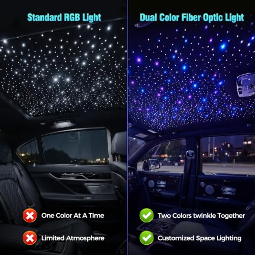 Image of Starlight Headliner Light : Dual Color Effect with 1100pcs 13.1ft for Suvs