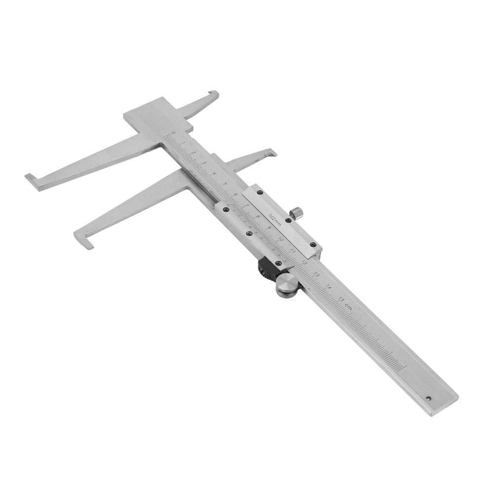 CHICIRIS Pied à coulisse, acier au carbone de 9 à 150 mm à l'intérieur de la rainure Outil de mesure de la règle de jauge du mic