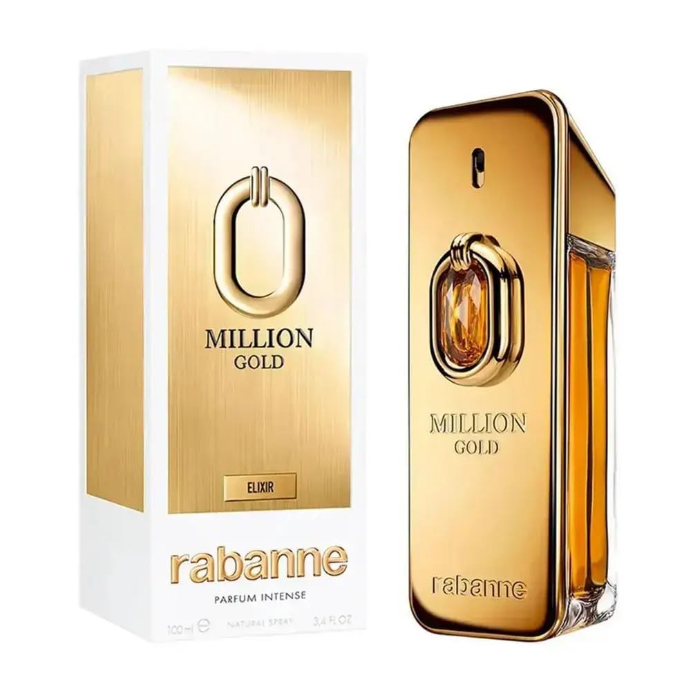 1 Million Gold Elixir Intense by Paco Rabanne for Men - 3.4 oz Parfum Spray