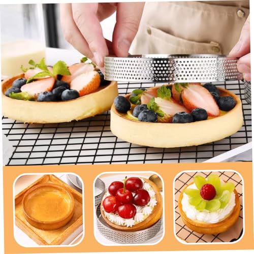 Anillos de horno de acero inoxidable de 8 pulgadas para disfrutar la repostería casera 3
