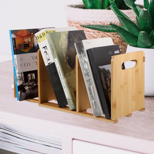 Support de livre extensible contre le désordre, étagère de bureau rétractable - 5