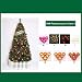 Barir Artificial de Fibra óptica árbol de Navidad, Verde decoración del árbol...