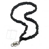 Sopopal Scrunchie Lanyard, Scrunch Teacher Lanyard for ID Badges Keys Scrunchy Cute Stretchy Badge Neck Holder