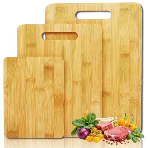 Set de 3 Tablas de Cortar de Bambú Rectangulares miniatura 1