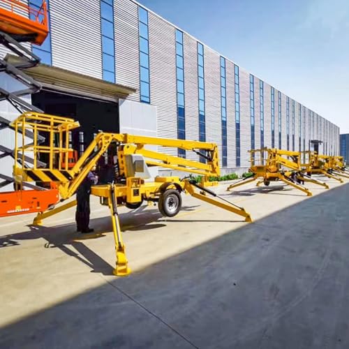 Brand 8m-20m Articulated Towable Boom Lift Trailer Mounted Cherry Picker Man Lift