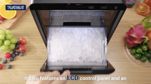 Image of Nugget Ice Maker, 44lbs /24h Ice Makers Countertop, Soft Ice Ready in 5-10Mins Nugget Ice Maker Countertop, Self-Cleaning Pellet Ice Maker for Home, Kitchen, Office, Party