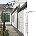 Arco Giardino Per Glicine e Rose - Arco Per Piante Rampicanti - Traliccio Per Rose 90x240cm e 240x240cm - Bianco e Nero - Resistente Alle Intemperie immagine