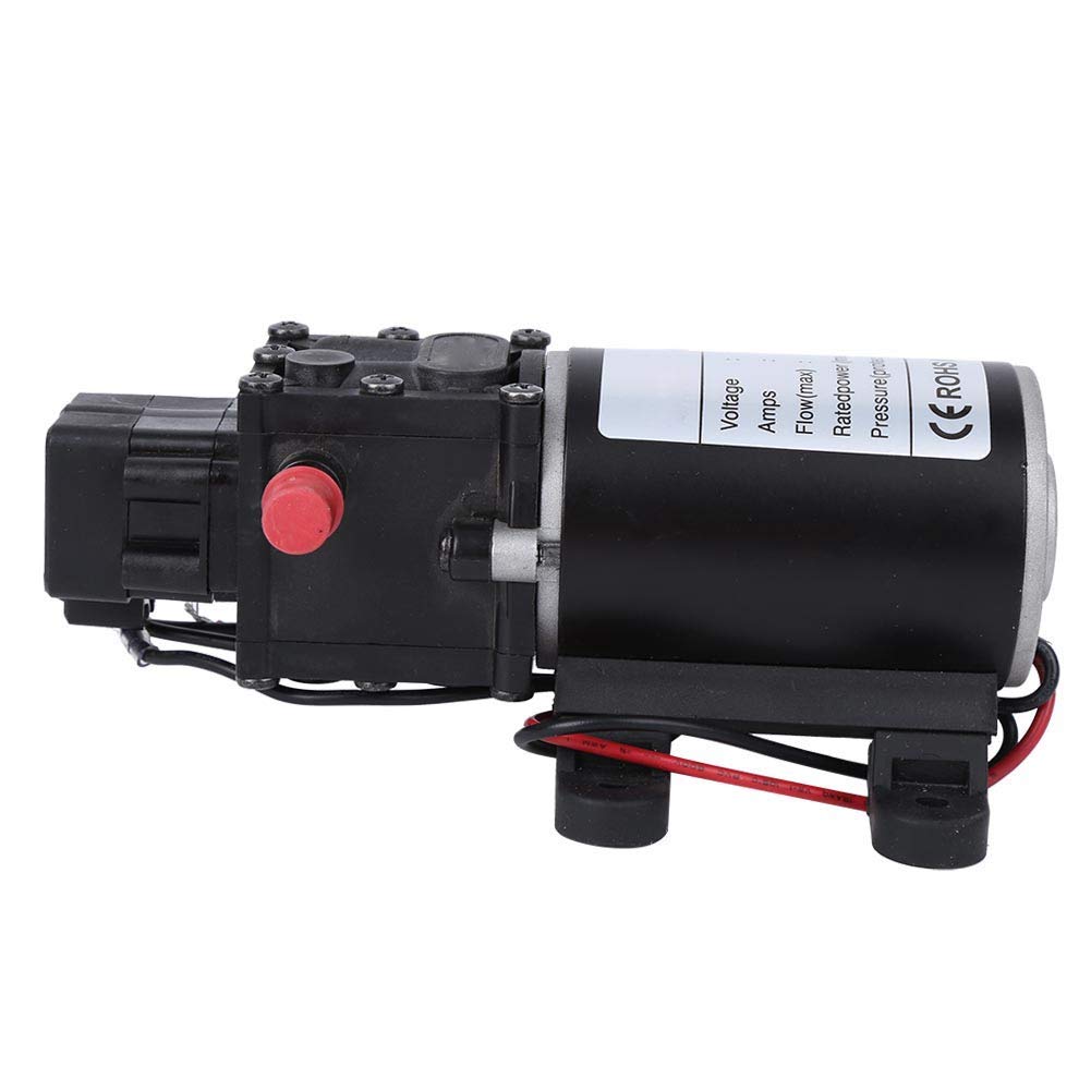 Micro Pompe à Eau, Pompe à Membrane Intelligente Haute Pression DC18V/12V 120W 7L/min 10mm Sortie D'eau Droite 7.0L/MIN 1.2mpa Pompe à Membrane à Pression D'eau en Fonte et en Acier(18V)