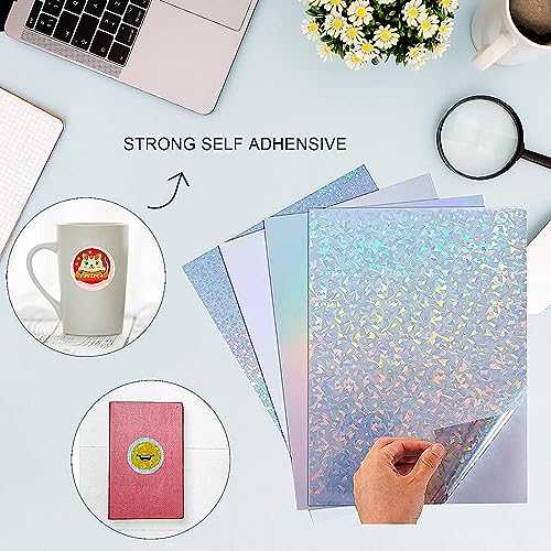 Vebetter 25 Fogli di Carta Olografica in Vinile A4...