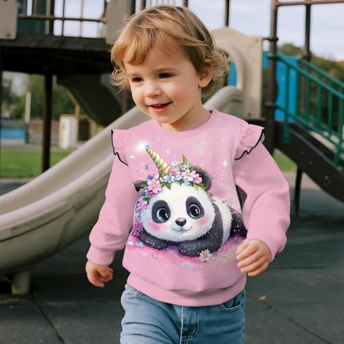 DISNIMO Sweatshirt Toddler Crewneck Sweatshirts for Girls Kids Pullover Fall Clothes Outfit Sweat Shirt3