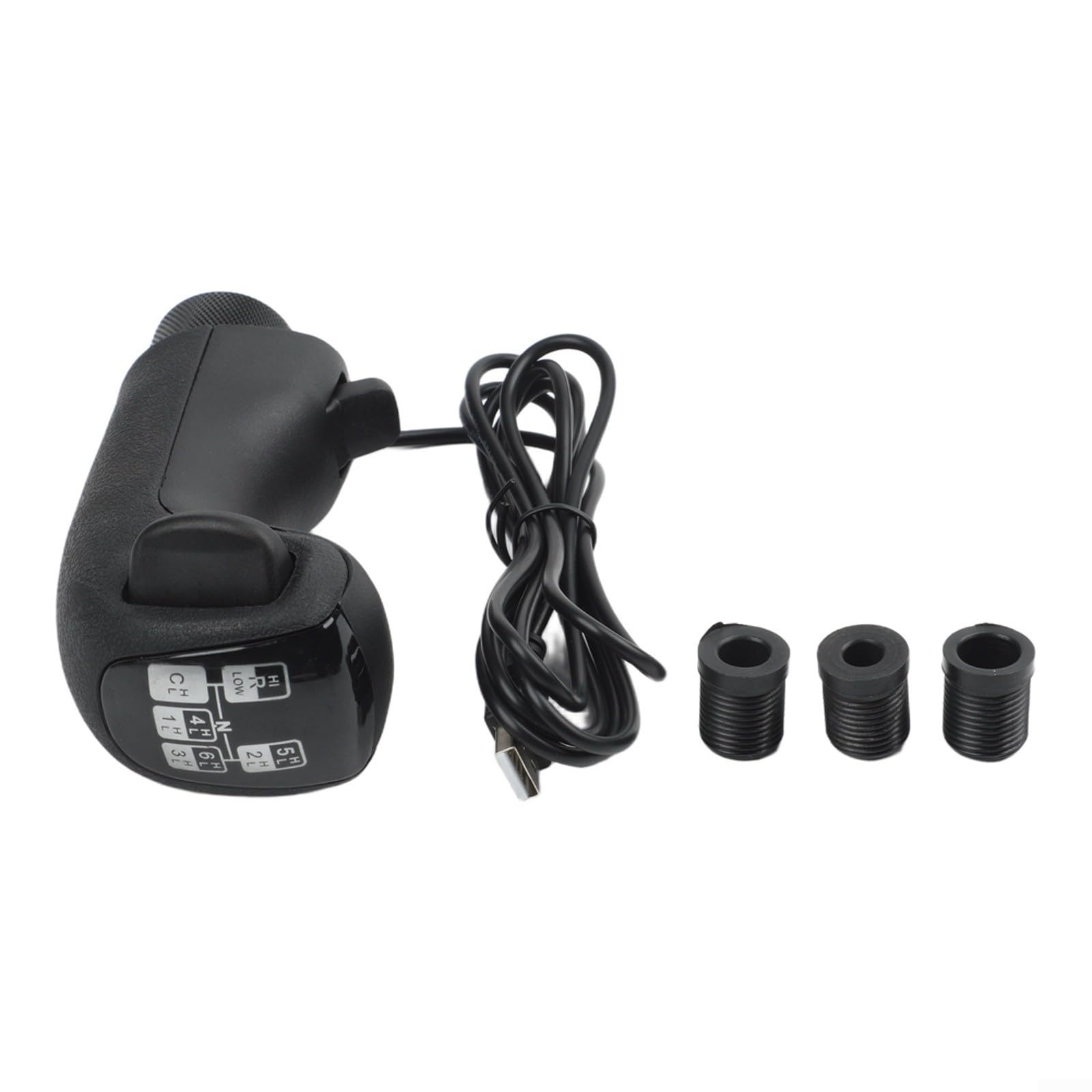 Schaltknauf, 1 Packung USB High Low Shifter für Rennsimulator-Spiele, verschleißfestes Kunststoffdesign, schnelle Installation für LKW-Fahrfans
