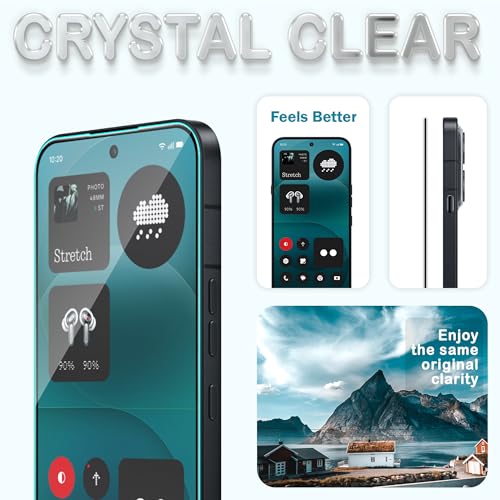 Image of FIRST MART Tempered Glass Screen Protector for Nothing Phone 4A Pro - Full-Glue Screen Guard, 3D Edge to Edge, HD Clear, Bubble-Free, Case-Friendly, Black, Pack of 2