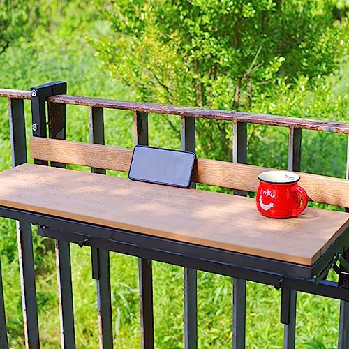 Table de balcon suspendue antichute - Support d'appoint épaissi pour balustrade