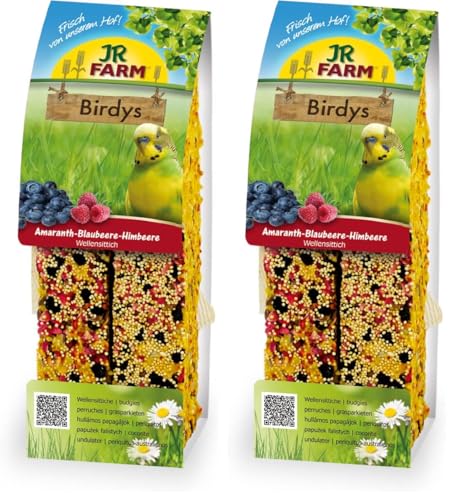 JR FARM Birdys WEL Amaranto-Arándano Frambuesa 130 g (Paquete de 2)
