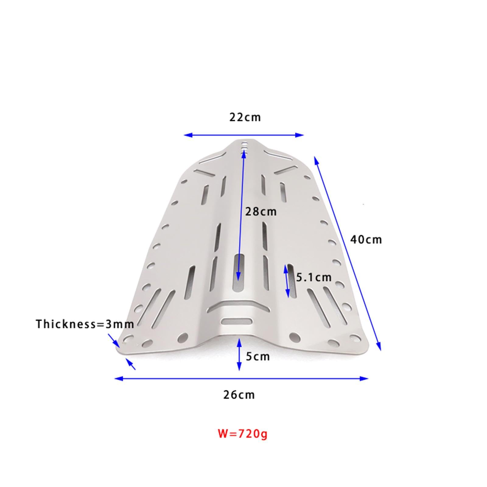Predolo Plaque Dorsale de Plongée sous-Marine, Gilet Stabilisateur, Harnais, Support de Bouteille
