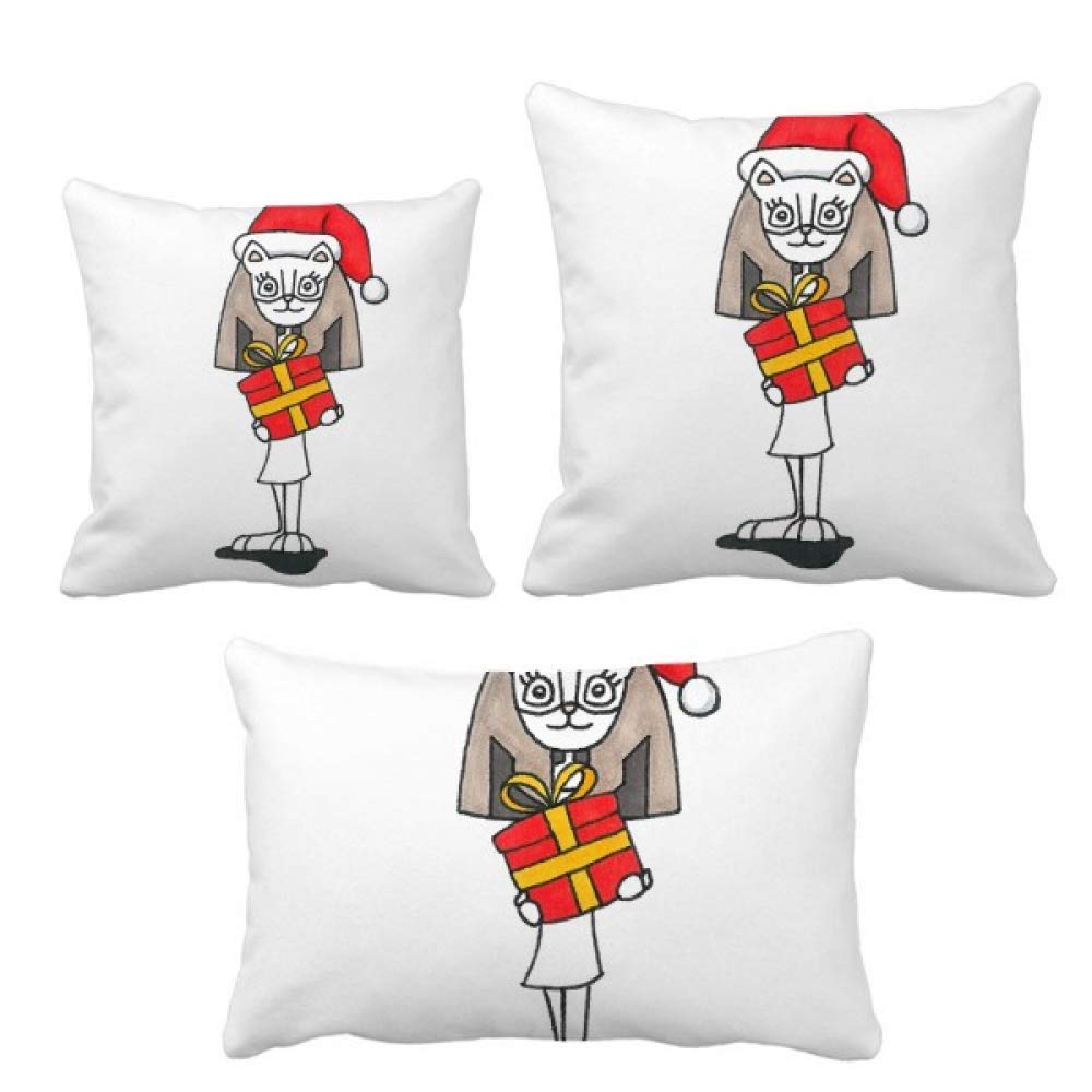 Coussin Bastet avec garnissage et chapeau à nœud pour décoration de canapé