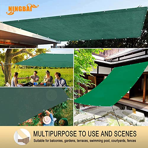 Red de sombra para pérgola exterior y patio malla sombreadora verde 1.2x8.5 m 3