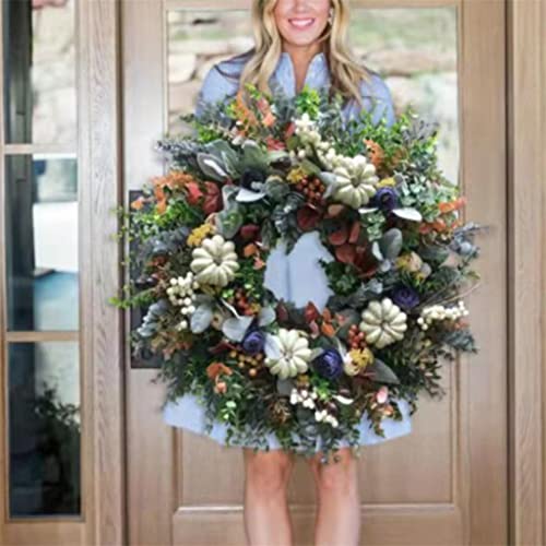 Couronne d'eucalyptus à offrir pour une décoration d'automne