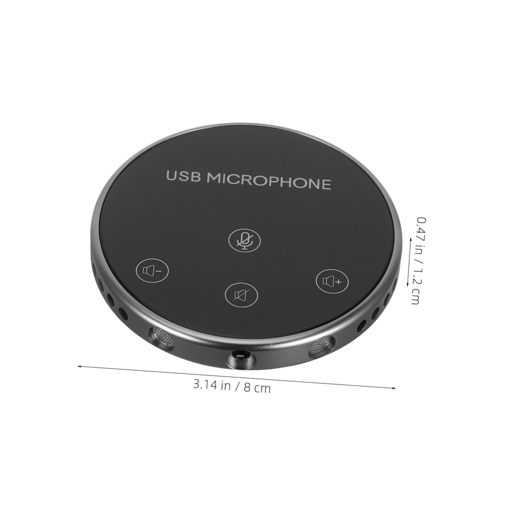 DOITOOL Microfono Omnidirezionale USB per Conferenze e Laptop Nero