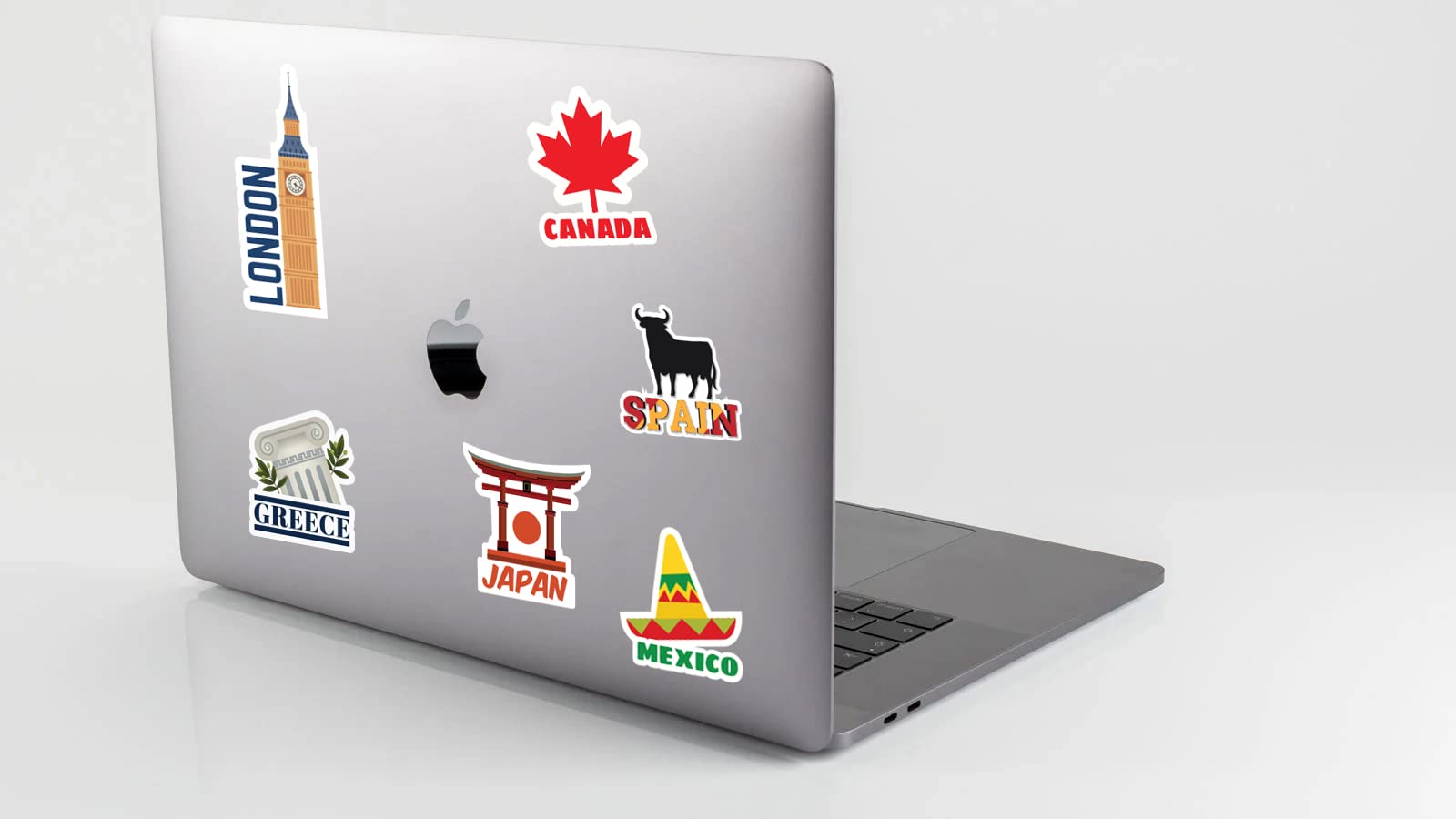 D2C Travel Stickers Glitter Scrapbook Decals - 47 Waterproof