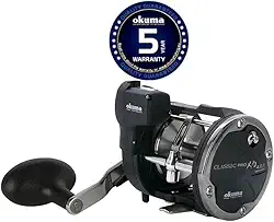 Carretilha Pesca Perfil Alto Okuma Classic Pro XPD-30 2 Rol. 4.0:1 Drag 7Kg Manivela: Direita