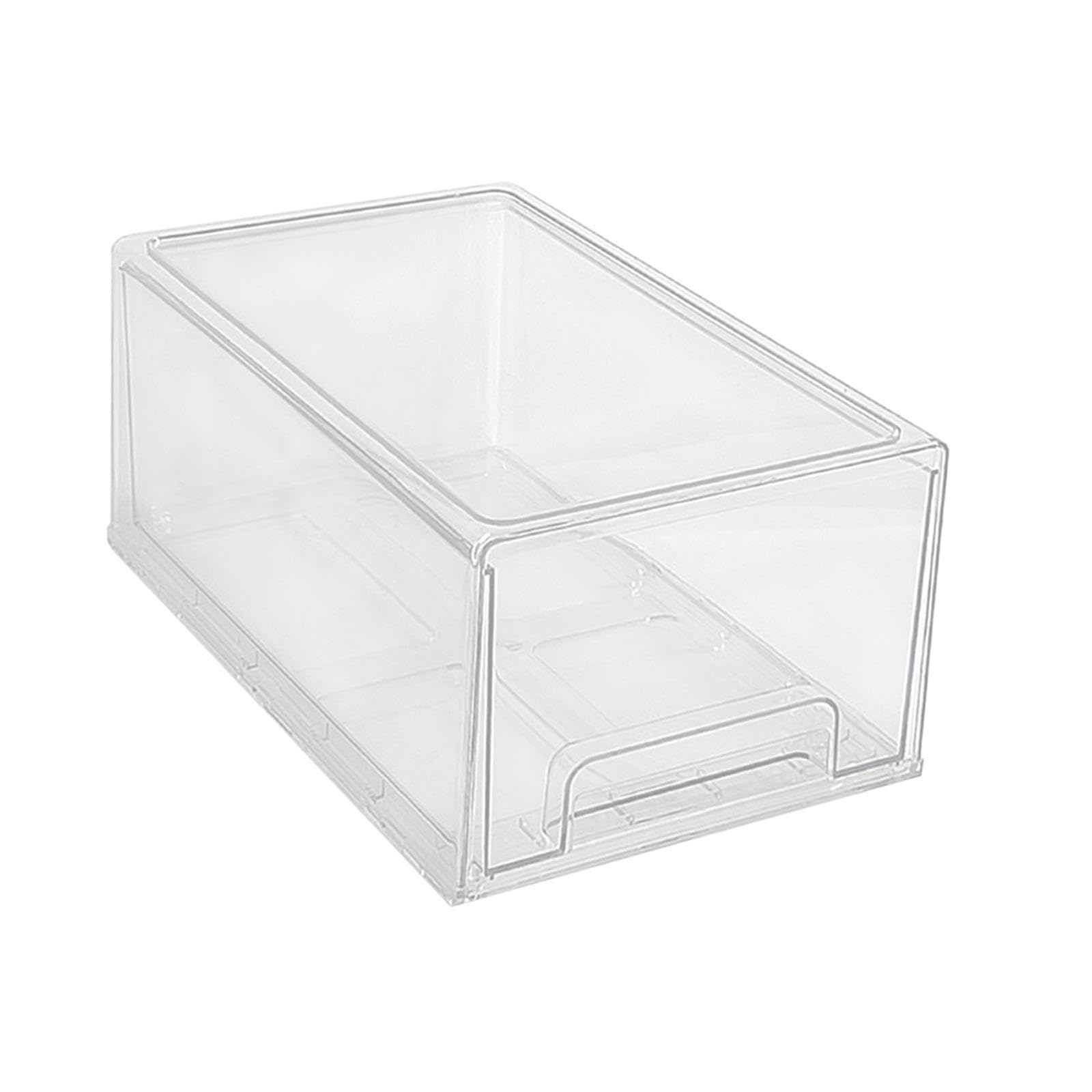 Organizadores de cajones para ropa interior apilables y transparentes que realzan la decoración de armarios y cajones. Compartimento para vajilla y