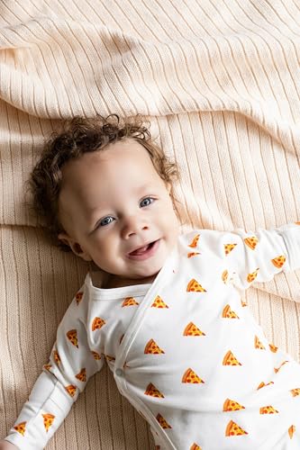 Image of monica + andy Hospital Cuddle Box, 100% Organic Baby Clothes for Newborns & Infants, Coming Home Swaddle Blanket & Cap