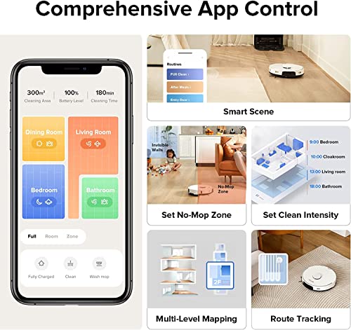 Roborock S7 Pro Ultra 5100Pa robotstofzuiger met zelfreinigend/zelfvullend/zelflozend/zelfreinigend dock, robotstofzuiger aangesloten via Alexa/APP 3D-mapping (upgrade van Roborock S7) - Image 5