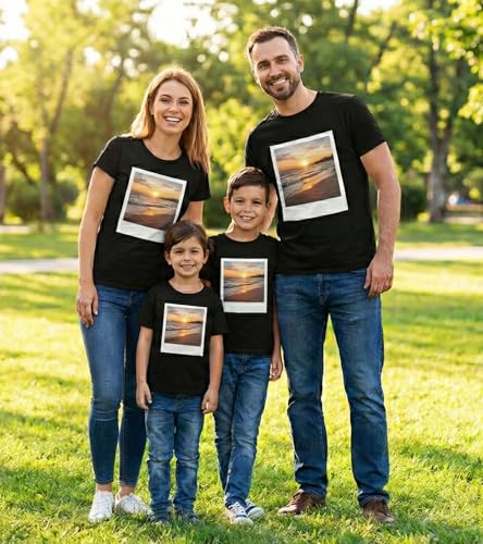 Camiseta Hombre Personalizada - Camisetas Personalizadas Hombres - Camisetas para Personalizar 2 Caras - Camiseta Personalizable por Delante y Detras - Regalos Personalizados - DTG o DTF (M)