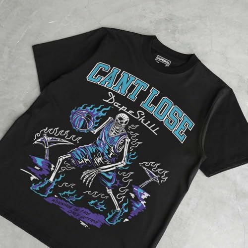 Image of DopeSkill Graphic Tee Streetwear Hip Hop Hypebeast Street Style Unisex T-Shirt Sneaker Colour Matching Shirts Horror Skeleton