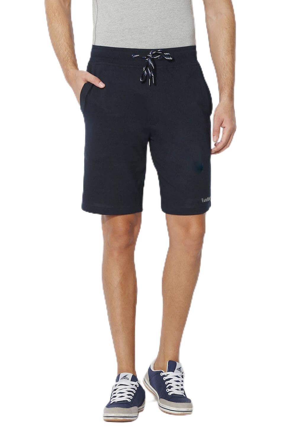 Men Athleisure Smart Tech Knit Shorts - Pack of 1 Easy Stain Release, Anti Stat, Ultra Soft