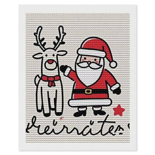 Peinture diamant 5D anti-stress kit complet Noël adulte