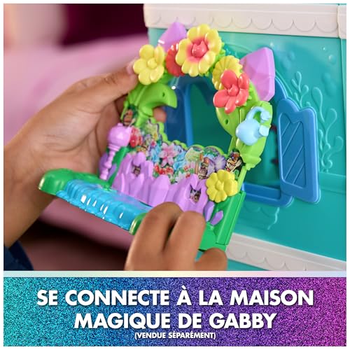 Gabby et la Maison Magique Le Film - Gabby Dollhouse - Balcon Jardin Enchanté De Fée Minette - 1 Figurine Et 5 Accessoires - Dessin Animé Jouet Maison De Poupée - Jouet Enfant 3 Ans Et +