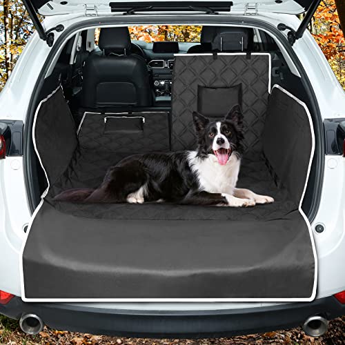 Telo Auto Per Cani KYG Con Protezione Laterale E Paraurti, Impermeabile E Antiscivolo In Tessuto Oxford 600D, Per SUV E Auto, Lavabile E Resistente, 185x105 Cm