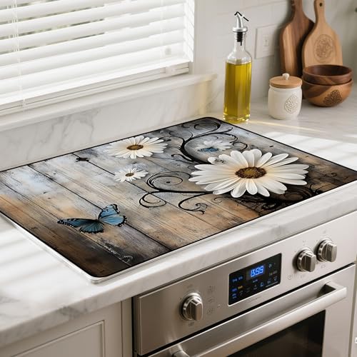 Image of Stove Top Cover for Glass Electric Stove (Daisy, 30 inch x 21 inch)