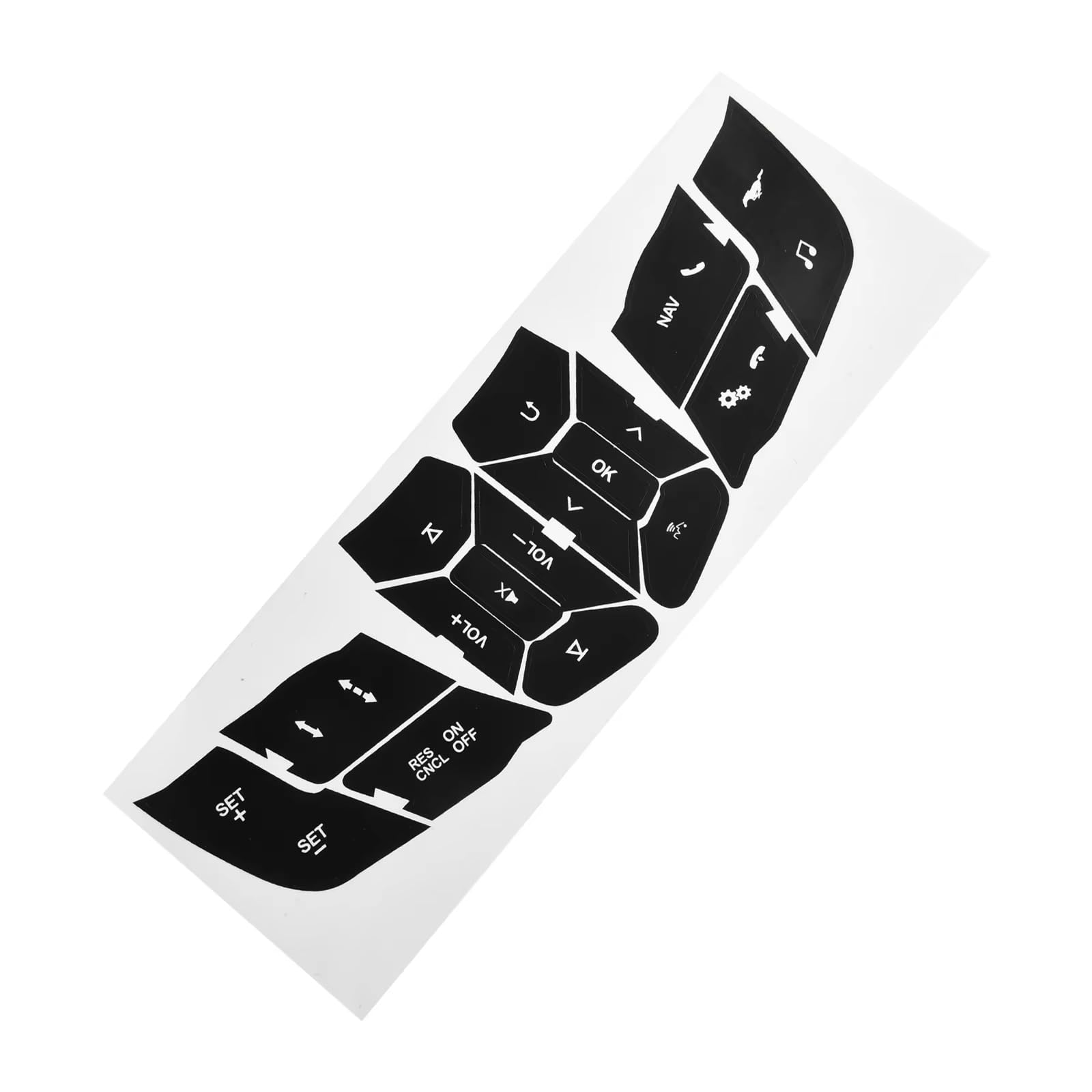 Modification Interior Compatible with for Mustang 2019 2020 2021 2022 Gen Steering Wheel Button Repair Decals Stickers Button Repair Sticker Accessories