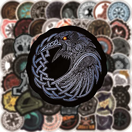 Viking Stickers for Laptop (100 PCS),Gift for Children Teens Adults Girl Boys,Waterproof Stickers for Water Bottle,Totem Vinyl Stickers for Scrapbook,Skateboard,Bike,Phone,Dairy - Image 4