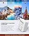 TROND European Travel Plug Adapter, US to Europe Plug Adapter with 2 Outlets 3 USB Charger, Type C Power Adapter International Travel Outlet for Most European France Germany Italy Spain, ETL Listed