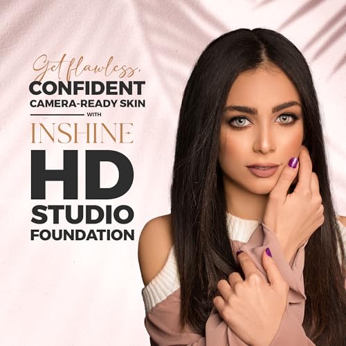 Image of INSHINE Matte HD Studio Full Coverage Cream Foundation For All Skin Types | Super Smooth Double Wear Maximum Cover SPF 25, 50Ml (801 Classic Ivory, 50 ml (Pack of 1))