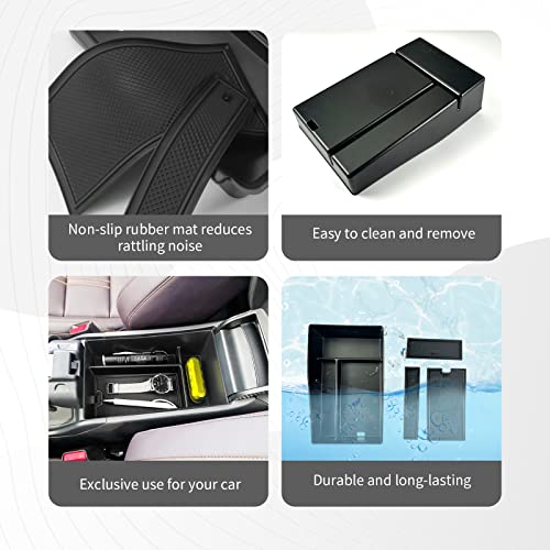 Image of CDEFG for 2023 2024 2025 2026 2027 HR-V Center Console Organizer for 2023 2024 2025 2026 2027 Honda HRV HR-V Accessories Middle Console Armrest Tray Storage Box Secondary Insert Tray