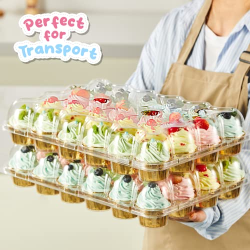Gencywe D019 24 Pack X 10 Sets) Stackable Cupcake Carrier Holders thumb #1